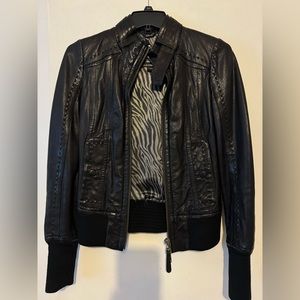 XXS Mackage lamb leather jacket